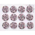 thumbnail image 3 of IBA Indianbeautifulart Red 25 Mm Dot & Square Shape Geometric Shirting Printed Canvas Fabric Buttons Round 2 Hole&nbsp;Decorative Buttons For Sewing Crafting Pack Of 50, 3 of 7