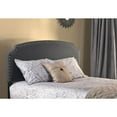 thumbnail image 2 of Hillsdale Furniture Lani Arched Nailhead Trim Upholstered Full Headboard, Dark Gray Fabric, 2 of 2