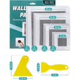 thumbnail image 2 of HSHDLDF 15 Pcs Drywall Repair Kit, 2/4/6/8 Inch Self Adhesive Fiberglass Mesh Wall Repair Patches, Drywall Tools Wall Hole Quick Repair Aluminum Plate Repair Patch for Damaged Drywall Ceiling, 2 of 7