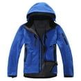 thumbnail image 3 of Aboser Fleece Lined Rain Jacket Women Travel Snow Jackets Thermal Soft Shell Windbreaker Waterproof Windproof Hooded Rain Coats with Pockets, 3 of 4