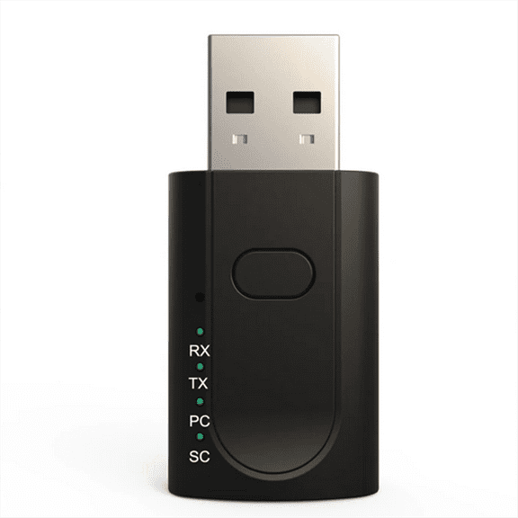 4-In-1 USB Bluetooth 5.1 Adapter Wireless Audio Receiver Transmitter USB External Sound Card Car Speaker Adaptor
