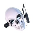 thumbnail image 2 of Cubierta facial LED, 3 modos de iluminación, cubierta facial de calavera aterradora brillante para Halloween, Cosplay, fiesta, luz azul hielo, 2 of 14