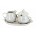 thumbnail image 2 of Blue Rose Polish Pottery White Lace Sugar & Creamer with Tray, 2 of 4