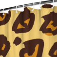 thumbnail image 3 of Yellow and Brown Of Leopard Print Shower Curtain 36"x72" ,Bathroom Decorative Shower Curtains Set with 12 Hooks,Modern Waterproof Washable Shower Curtain, 3 of 6