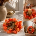 thumbnail image 5 of Thanksgiving Decor, Fall Decorations for Home, Autumns Money-Leaf Candle Ring Wreath And Thanksgiving Home Decor Wreath And Suitable For Candle Centerpieces, 5 of 6