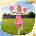 thumbnail image 2 of SUOSDEY Girls Cheerleader Costume Outfit Set,Kids Sleeveless Cheerleading Uniform for Party Birthday Halloween, 2 of 7