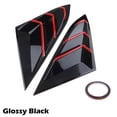 thumbnail image 3 of Zyutaosan Side Air Vent Window Louver Cover Glossy Black Red Abs Cover For Honda Civic 2016-2021 10Th Sedan, 3 of 5