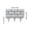 Gray, variant on Plastic Garden Fence Panel, Modular Landscaping Border for Villa Courtyard, Vegetable Garden Barrier, Connectable Picket Fence