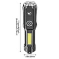 thumbnail image 4 of Flashlight Rechargeable Spotlight Ultra Long Range 1500m High Flashlight with 100000 Telescopic Zoom Flashlight with USB Cable and 5 Modes, 4 of 8