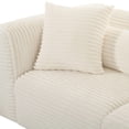 thumbnail image 4 of Tarra Fluffy Oversized Cream Corduroy Modular Loveseat, 4 of 4