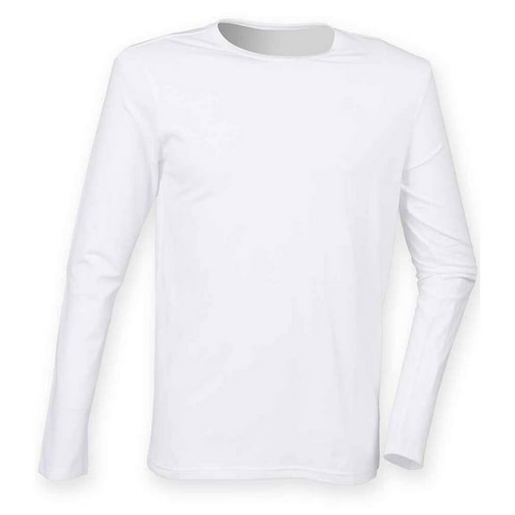 Skinni Fit Mens Feel Good Stretch Long-Sleeved T-Shirt