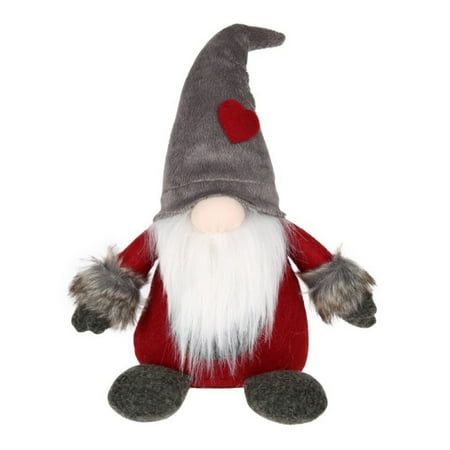 Cowboy Santa Claus Swedish Christmas Santa Claus Tomte Standing Long Hat Gnome Plush Doll Handmade Home Decor Collectible Dolls Desktop Ornament ()