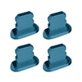 thumbnail image 1 of Sidaley 4Pcs Mobile Phone Stopper Dust Proof USB Protection Anti-dust Cap Micro Charging Port Replacement for 13/Mini/Pro/Pro Max Cables de audio/vídeo Azul marino, 1 of 4