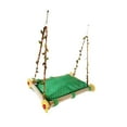 thumbnail image 4 of Jaula para pájaros Yuyangstore cama colgante para pájaros madera Verde, 4 of 8