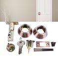 thumbnail image 3 of Cerradura de perilla de puerta de entrada con llave cerradura de perilla de puerta duradera de alta resistencia a prueba de óxido para paso, 3 of 7