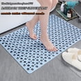 thumbnail image 5 of Bathroom Anti-Slip Mat Shower Anti-Fall Floor Mat Plastic Rectangle Carpet Toilet Round Hollow Waterproof Rugs TPE Suction Pad Bath Rugs, 5 of 6