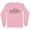 Pink, variant on Skyline Cincinnati Ohio Long Sleeve Shirt Unisex Large White