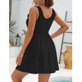 thumbnail image 3 of ZOELNIC Womens Summer Dress Sleeveless Mini Dresses Fashion Casual Fit Flowy Tiered Boho Beach Vacation Sundress, 2XL, 3 of 5