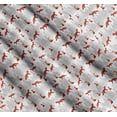 thumbnail image 3 of Soimoi White Cotton Cambric Fabric Cedar Tree & Fox Animal Printed Craft Fabric by the Yard 42 Inch Wide, 3 of 7