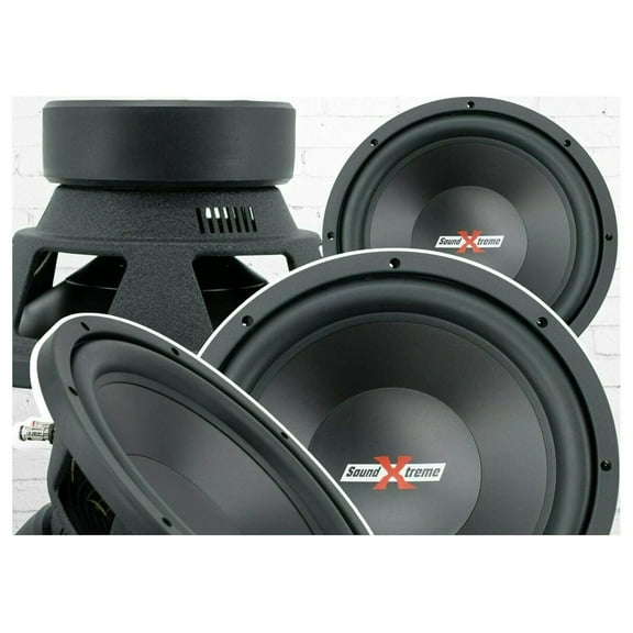 Pair of SoundXtreme 12 Inch 2000 Watt Car Audio Subwoofer with DVC Power - Total of 2 Subwoofers Combo of 4000 Watts Handling Power Frequency Response: 30-2.5kHz