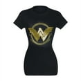 thumbnail image 2 of Wonder Woman tswwgoldlogwom-c2x T-Shirt pour Femme Logo Lasso Doré du Film - 2TG, 2 of 7