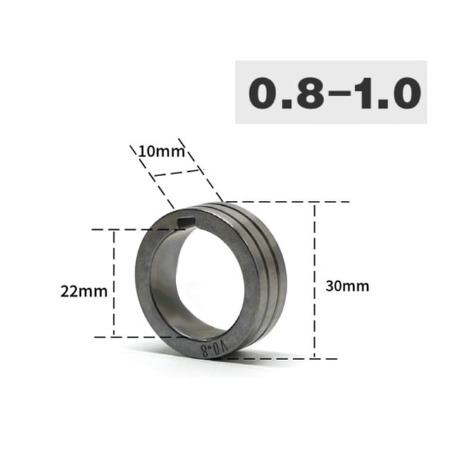 1PCS 0,8/1,0 mm Mig Fil d'Alimentation pour Soudeur Rouleau d'Entraînement Guide de Roue Dévidoir Soudage