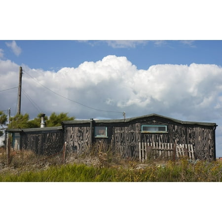 Old Hub - Canvas Print Wood Grainy Shack Home House Old Wooden Hut Stretched Canvas 10 x 14