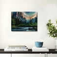 thumbnail image 2 of ARISTURING  Yosemite Valley National Park Canvas Wall Art American Nature View Painting Prints Modern Landscape Artwork Home Wall Decor Framed Gallery Wrapped Ready to Hang 16x12inch, 2 of 6