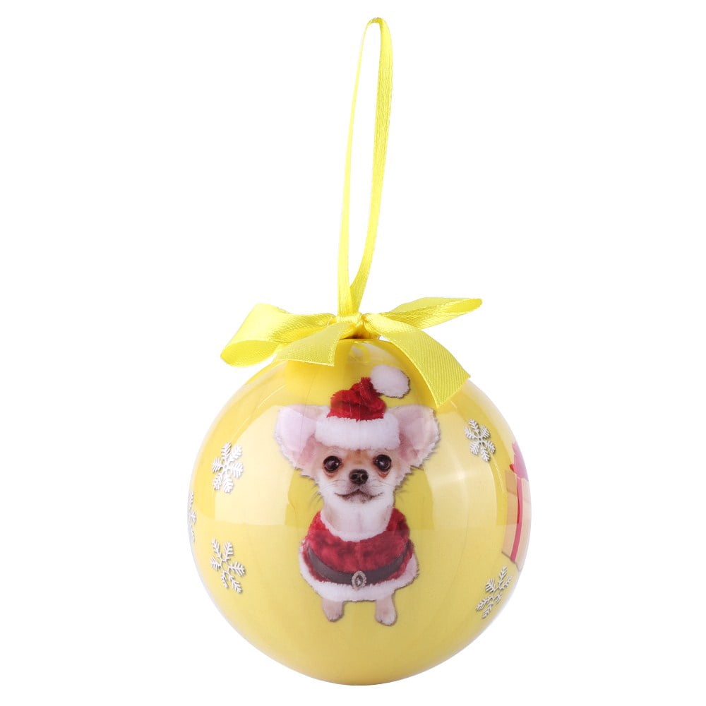 Christmas Dog Ball Ornaments Shatterproof Christmas Tree Decorations Large Hanging Ball Pendants with String for Xmas Tree, Holiday Wedding Party Decoration