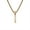 Gold 1, variant on HIJONES Women's Men's Stainless Steel Trendy Zirconia Number 0-9 Pendant Necklace with Twisted Chains Gold 9