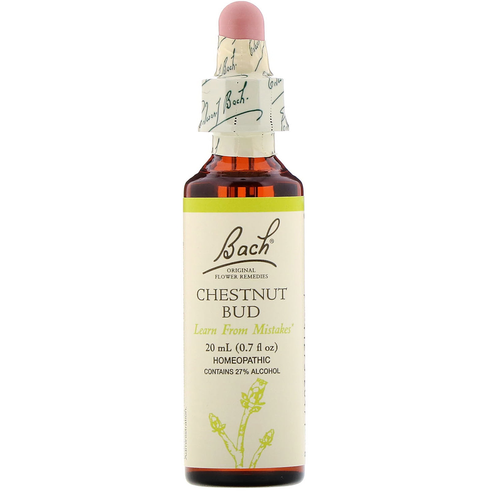 Bach Original Flower Remedies, Chestnut Bud for Learning from Mistakes, 20mL Dropper