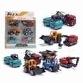 thumbnail image 1 of 6 uds 1: 64 aleación fundida a presión Mini vehículo de ingeniería excavadora coche niños regalos de Navidad, 1 of 8