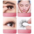 thumbnail image 4 of 3 pares de pestañas postizas autoadhesivas sin pegamento, lavables, reutilizables, naturales y gruesas., 4 of 14
