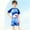Black, variant on ITSAME Boys Split Swimsuit 3-Piece(2-12T), with Swim Hat Print Top and Swim Trunks Quick-Dry Summer Fashion Surfing Swimwear Gray 3-4T