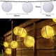 thumbnail image 5 of Guirnalda de luces LED solares con 20 bolas LED, 5 m de longitud, múltiples modos de iluminación para casa y jardín (blanco cálido), 5 of 5