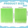 thumbnail image 4 of 6PCS 10"×10" Shaggy Fur Square Patches Fluffy Faux Fox Fur Fabric Squares Cuts Artificial Craft Plush Rug Precut Cloth for Costumes Chair Cover Christmas Gnomes Decor Light Green, 4 of 9