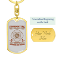 thumbnail image 3 of Save More Than Homes Stainless Steel or 18k Gold Premium Swivel Dog Tag Keychain, 3 of 8