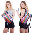thumbnail image 4 of Hydration Pack Backpack 2-Pocket with 2L Water Bladder (Holographic Rainbow Glitter), 4 of 5