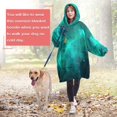 thumbnail image 5 of Wearable Blanket Hoodie,Colorful Starry Sky and Universe Oversized Sherpa Blanket Hoodie with Super Pockets,Super Warm Fuzzy Pullover for Women & Men, 5 of 6