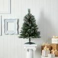 thumbnail image 4 of Nearly Natural 3' Snowed French Alps Mountain Pine Christmas Tree - Green, 4 of 5