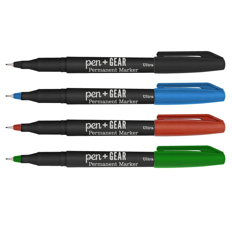 12CT Pen+Gear Permanent Markers, Assorted Colors, Non-Toxic