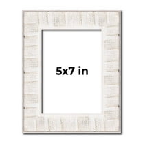 5x7 Frame White Sonoma Rustic Wood Picture Frame | 1.5 Inch Moulding Width | Complete with UV
