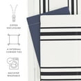 thumbnail image 4 of Noble Linens Navy Desert Stripe Reversible 2-Piece Duvet Cover Set, Twin/Twin XL, 4 of 11