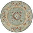 thumbnail image 2 of Safavieh Heritage Mirabel Geometric Wool Area Rug, Blue/Beige, 6' x 6' Round, 2 of 8