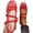 Red, variant on Women's Floral Embroidered Mesh Flats Square Toe Strap Breathable Ballet Shoes for Dressy Trendy Work Office Wedding Daily Ballerina Red 6