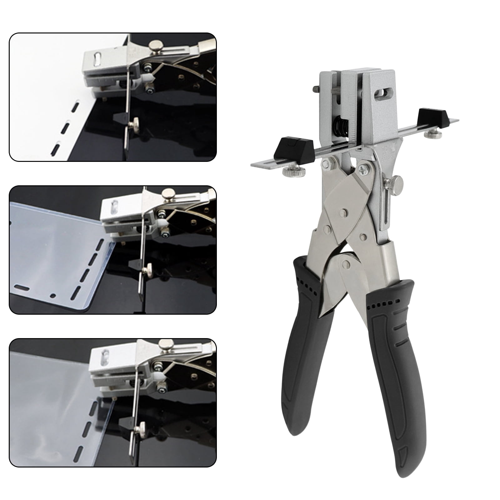 Oval Hole Puncher, Insignia HolePunching Tool, Heavy Duty Slot Puncher, Slotting Single Hole Punch, Hole Puncher for Crafts Scrapbooking PVC