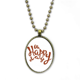 thumbnail image 1 of Oh Happy Day cita handwrite estilo Collar Colgante de cadena vintage Colección de joyas colgantes Unbranded M, 1 of 3