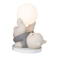 thumbnail image 3 of Adorable figurita de oso, luz nocturna recargable, decoración de escritorio. Gris, 3 of 9