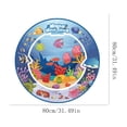 thumbnail image 3 of Tapete grande para pintar con agua para niños | Manta mágica reutilizable para dibujar con agua, con bolígrafos y folleto | Lienzo de tela plegable de 80 cm para niños y niñas a partir de 1 a, 3 of 5