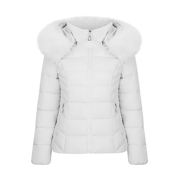 Xysaqa Women's Hooded Winter Coat Down Thicken Quilted Puffer Jacket Warm Parka Coat Warm Overcoat Outerwear with Pocket M-3XL